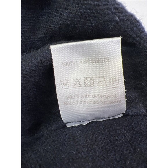 Barbour Beacon brand men’s navy blue 100% lambswool sweater XL - Picture 13 of 13